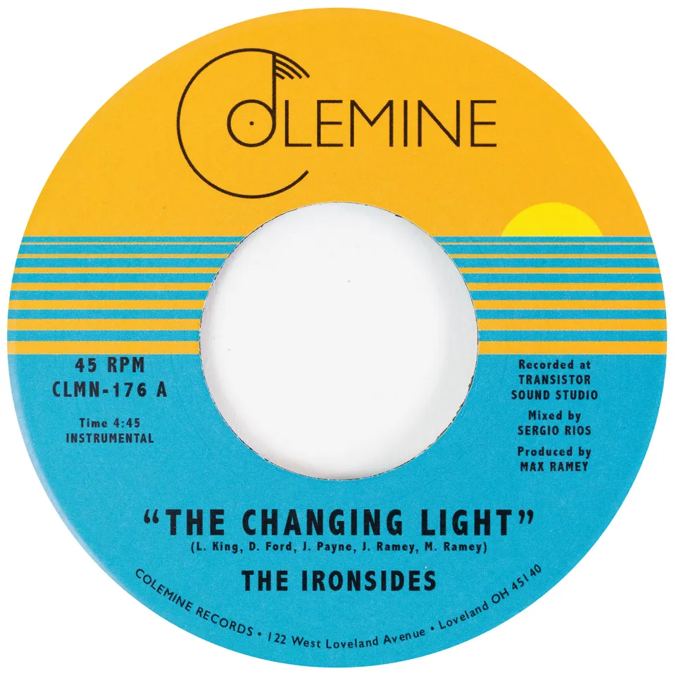The Ironsides Changing Light 45 tours vinyle bleu opaque