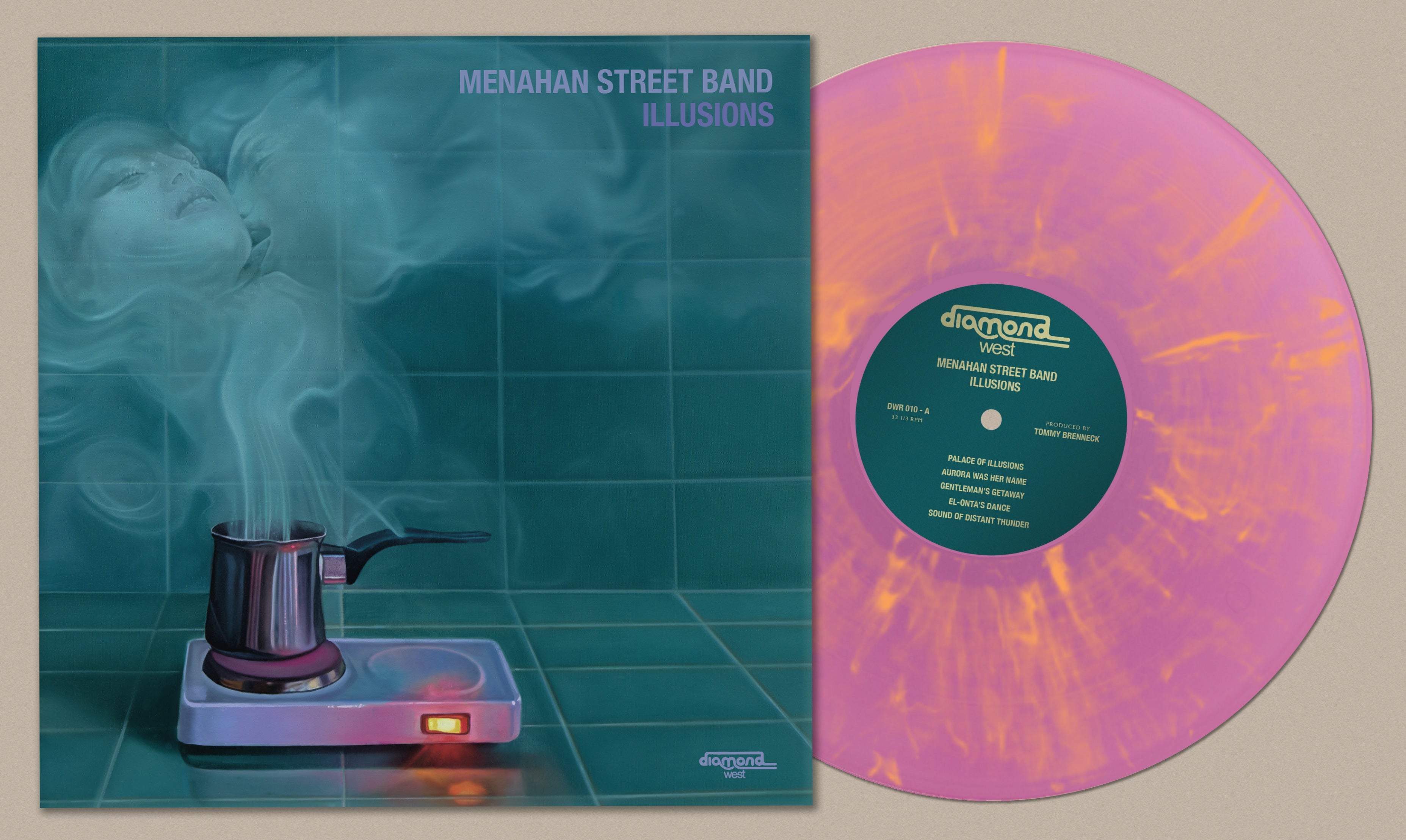 Menahan Street Band Illusions LP vinyle violet pêche 500 ex