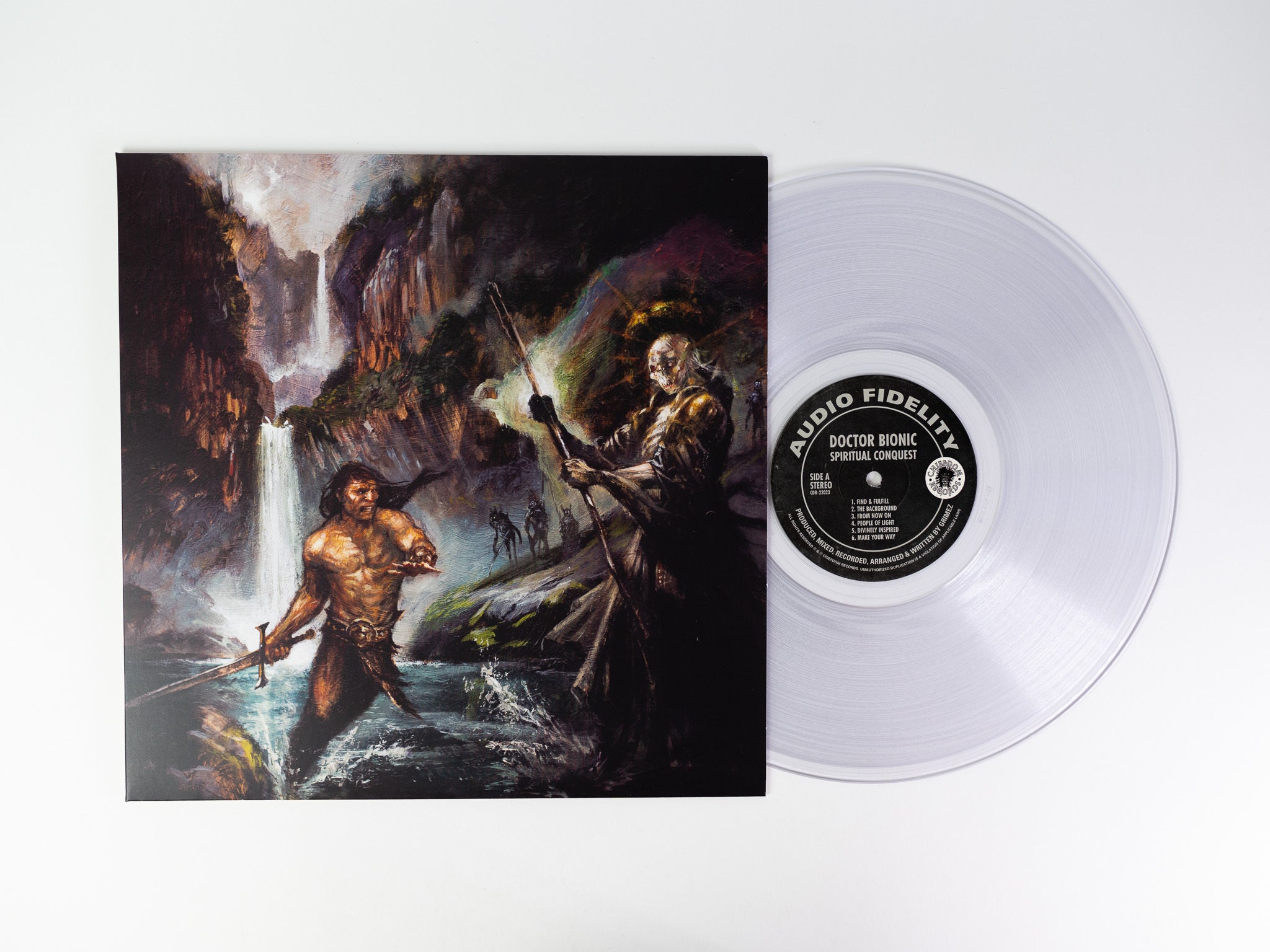 Doctor Bionic Spiritual Conquest LP vinyle transparent instrumental