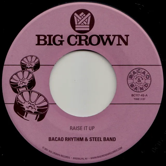 Bacao Raise It Up b/w Space 45 tours funk steel band