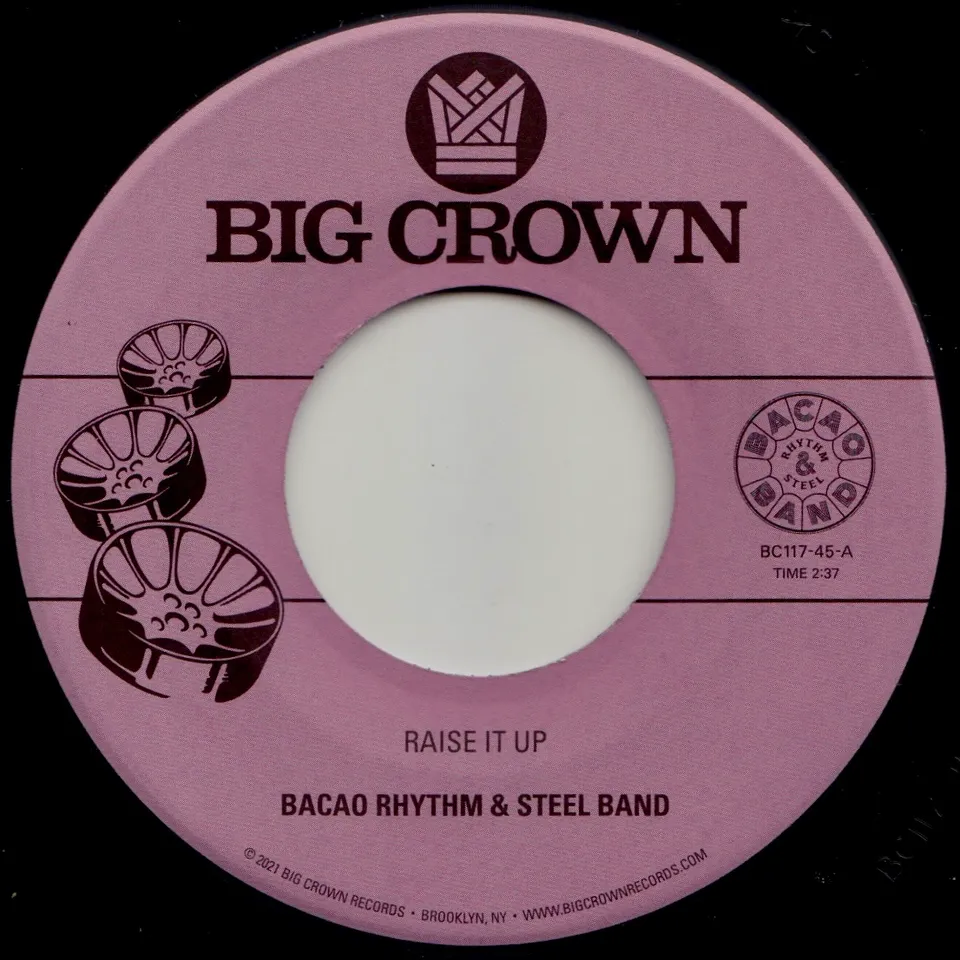 Bacao Raise It Up b/w Space 45 tours funk steel band