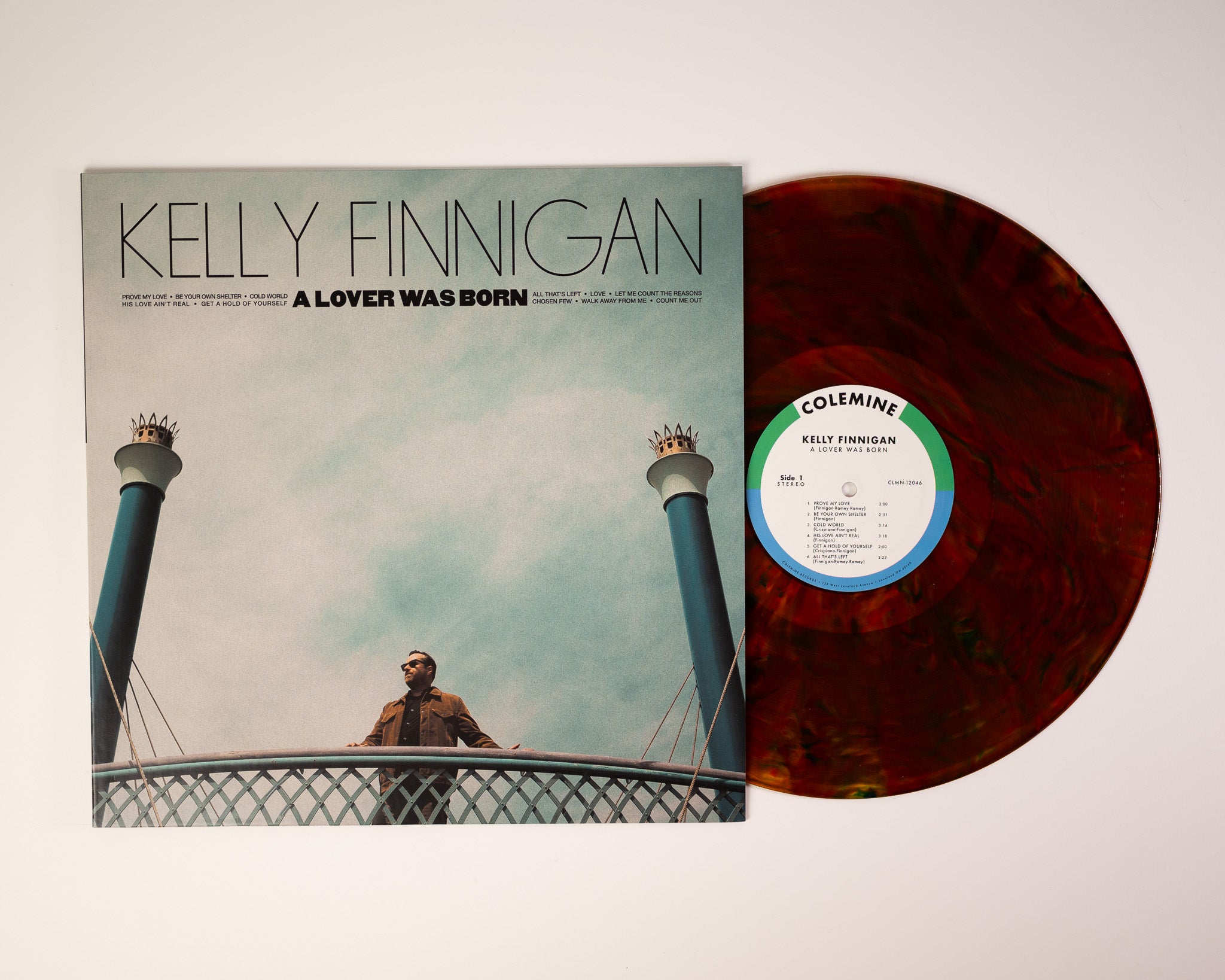 Kelly Finnigan A Lover Was Born LP vinyle cyan blue soul