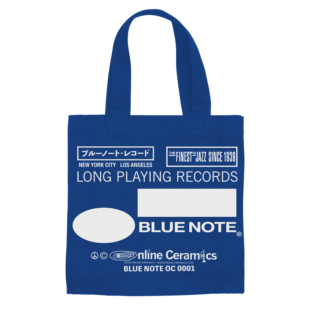 Blue Note x Online Ceramics Tote bag vinyle 12" toile bleue