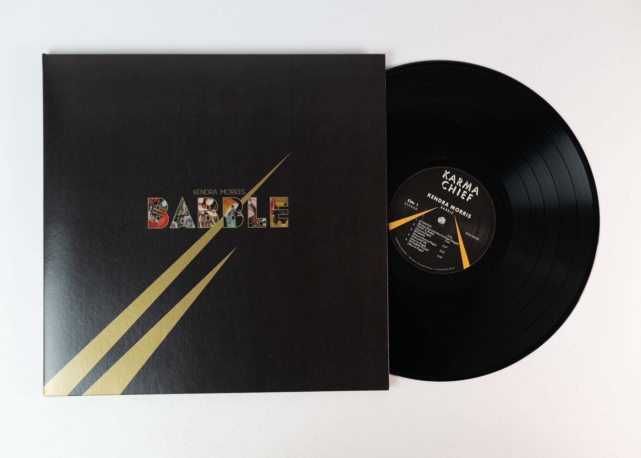 Karma Chief Kendra Morris Babble vinyle LP gold swirl