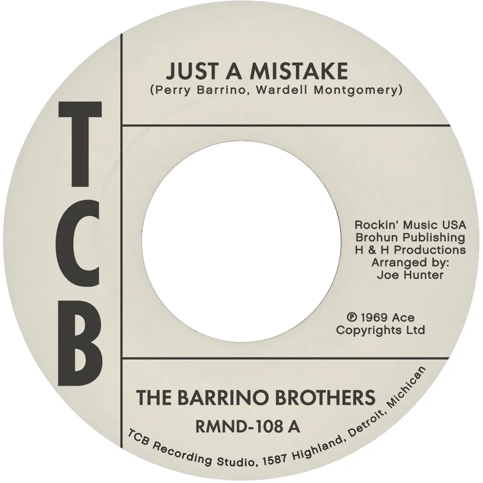 Remined Barrino Brothers Just A Mistake 45T vert soul
