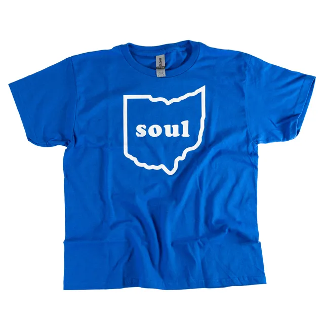 Colemine Little Ohio Soul t-shirt enfant bleu coton