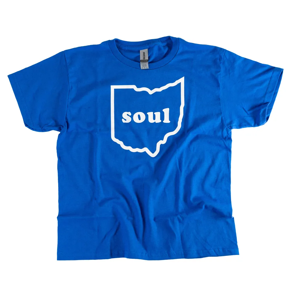 Colemine Little Ohio Soul t-shirt enfant bleu coton