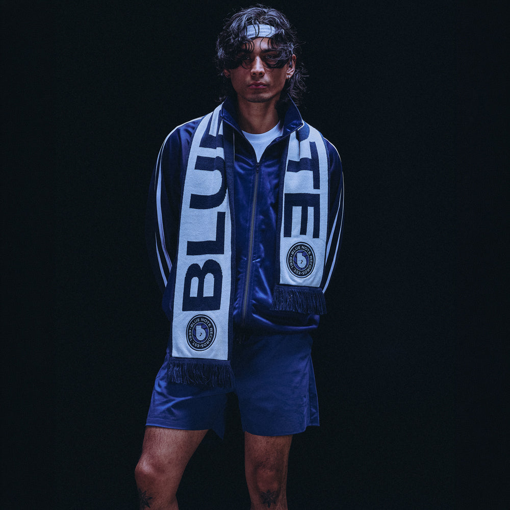 Blue Note Soccer Scarf écharpe supporter bleue acrylique