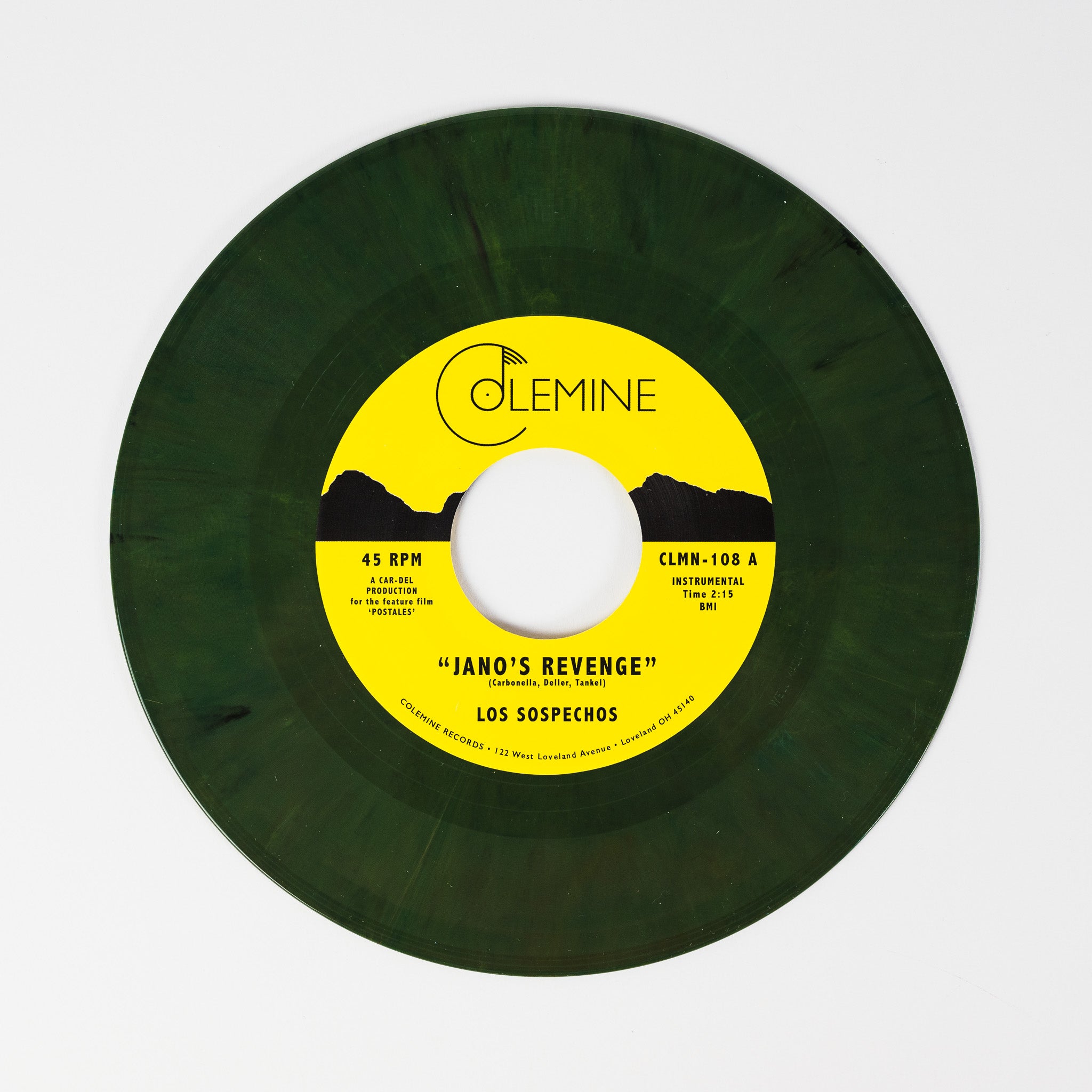 Colemine Los Sospechos Jano's Revenge 45 tours vinyle vert