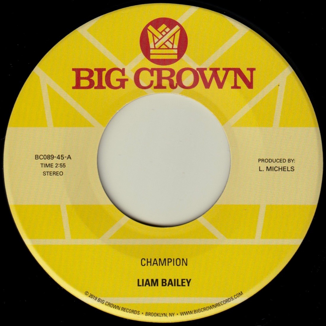 Liam Bailey Champion Vinyle 45 Tours 7 Pouces