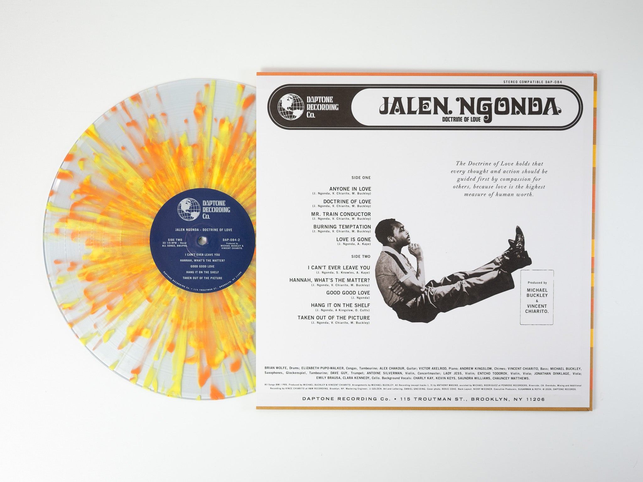 Jalen Ngonda Doctrine Of Love LP splatter orange 1000 ex
