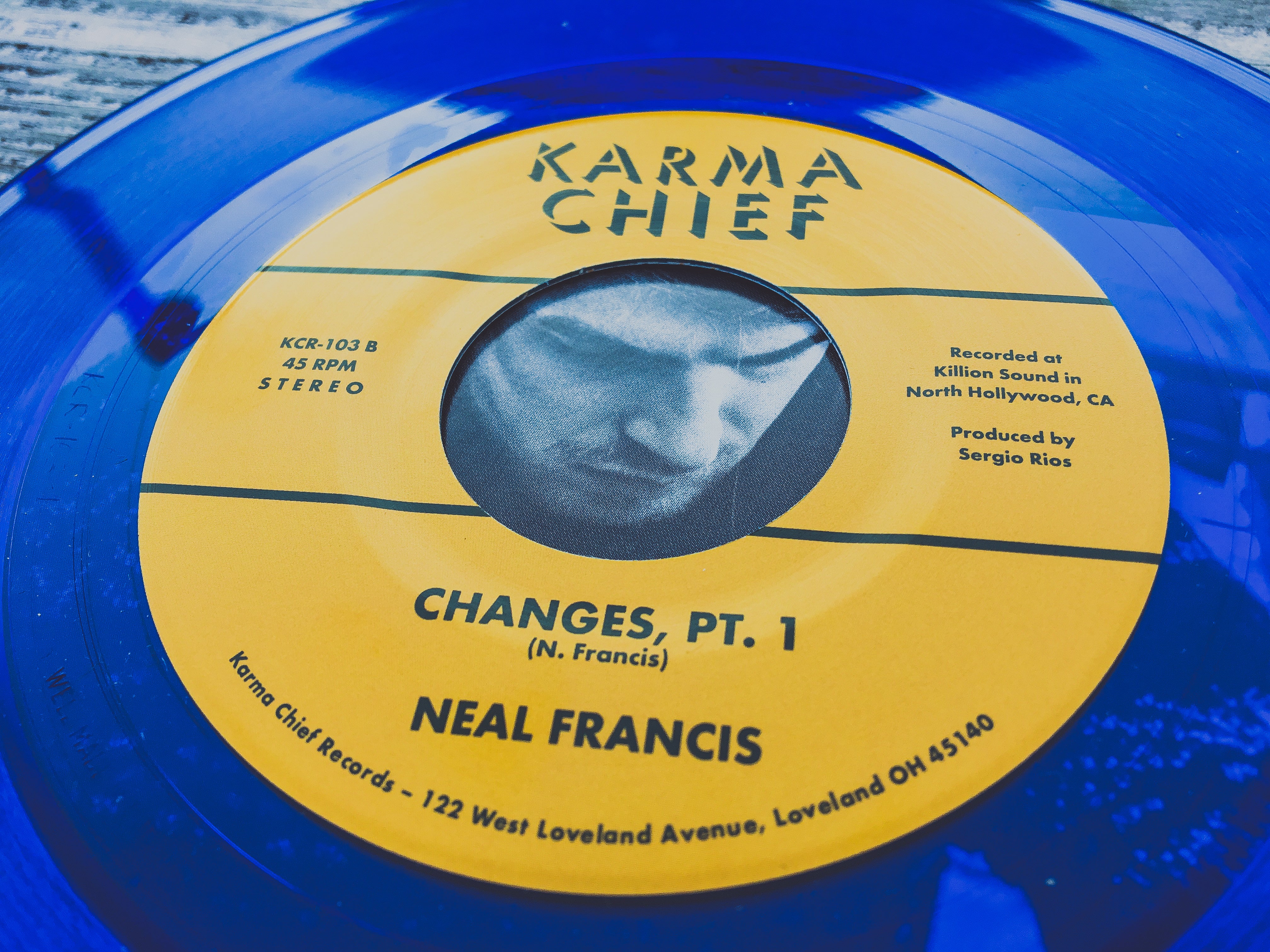 Neal Francis These Are The Days 45T single vinyle bleu