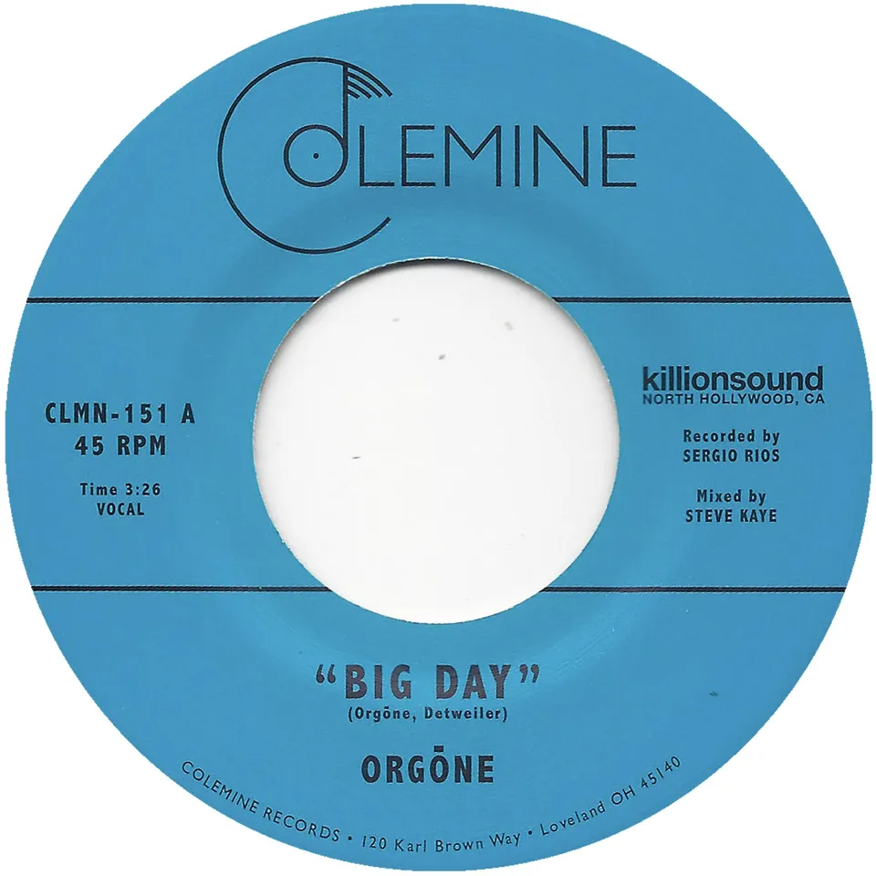 Orgone Big Day 45 tours vinyle noir funk