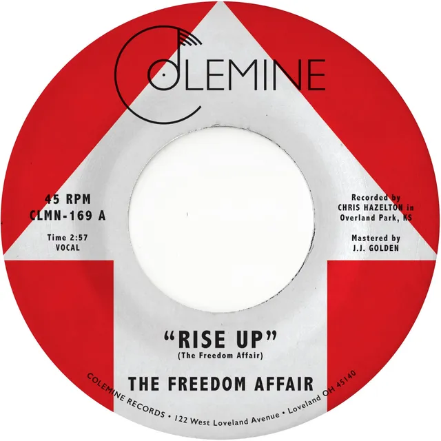 The Freedom Affair Rise Up 45 tours vinyle bleu soul