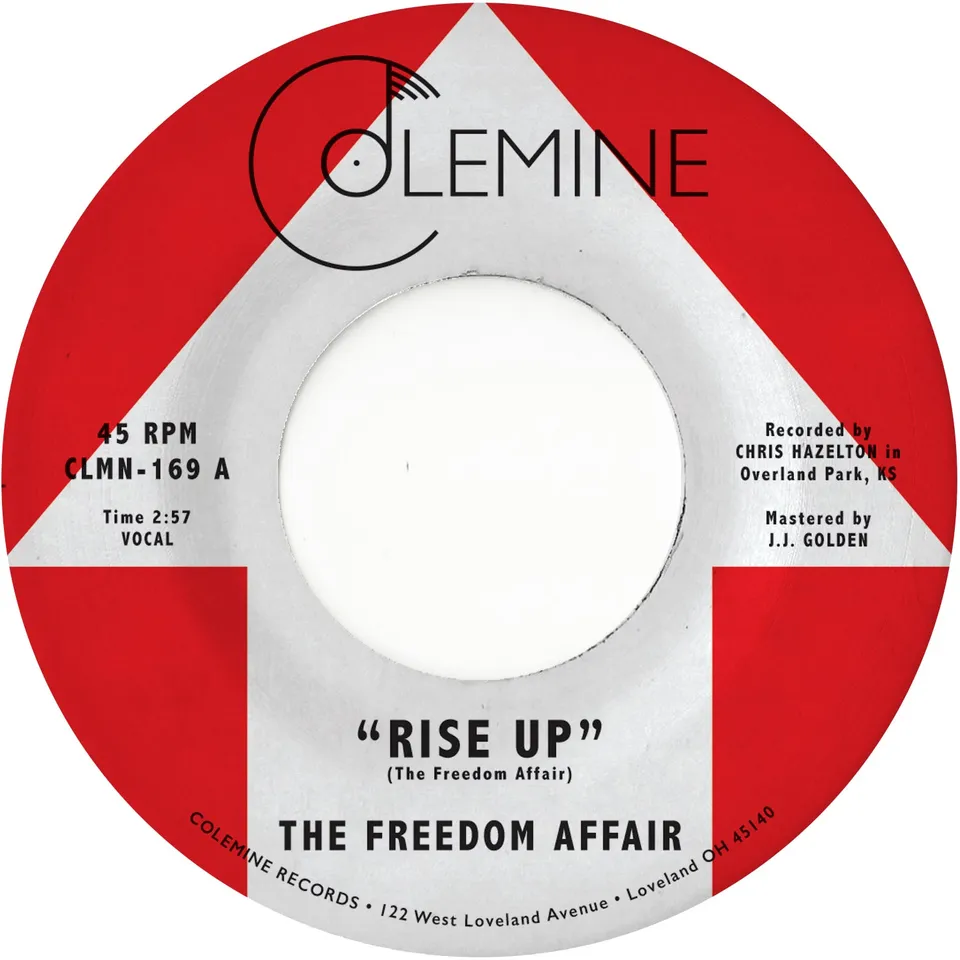 The Freedom Affair Rise Up 45 tours vinyle bleu soul