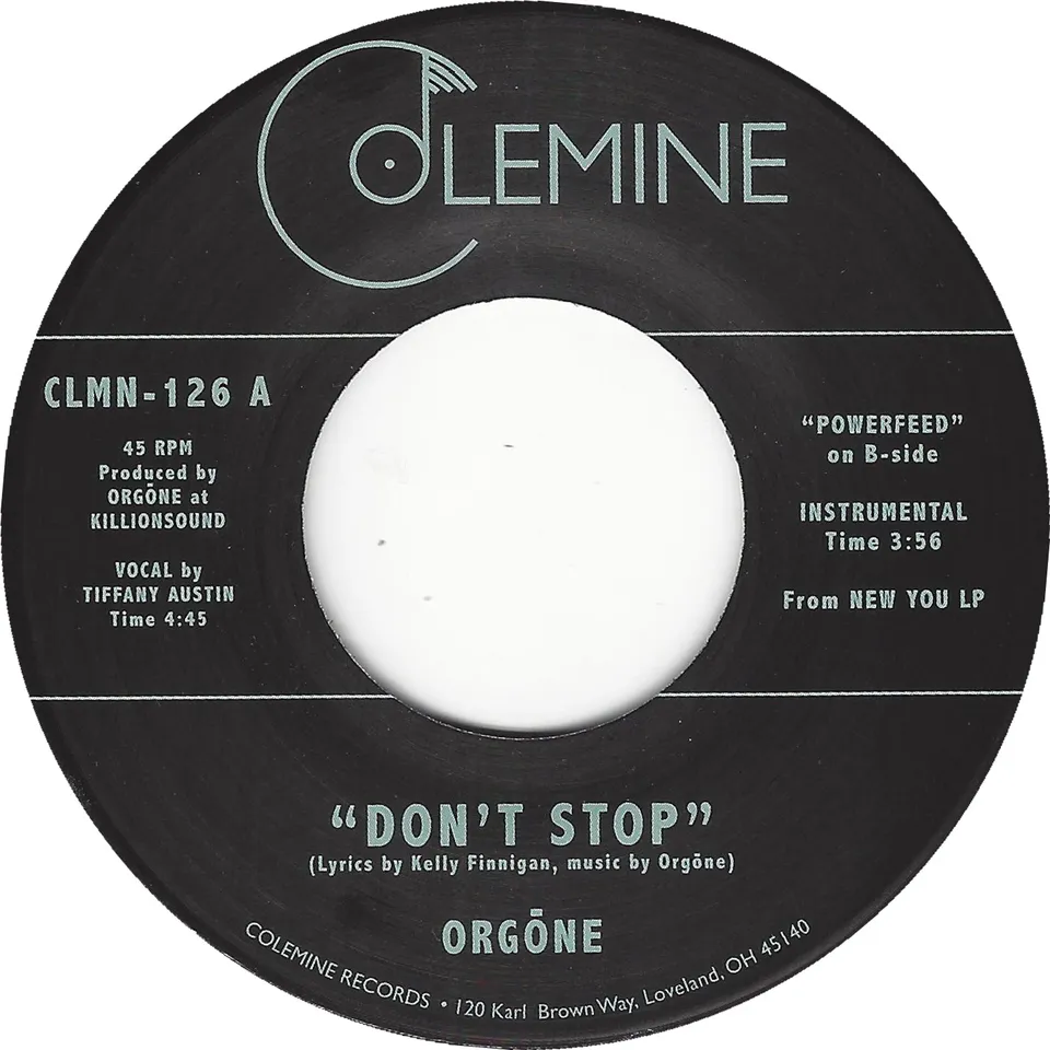 Orgone Don't Stop 45 tours disco funk