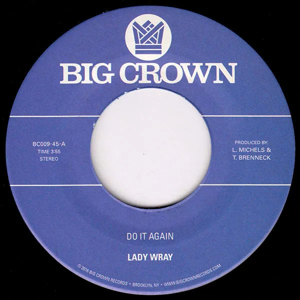 Big Crown Lady Wray Do It Again vinyle 45T soul