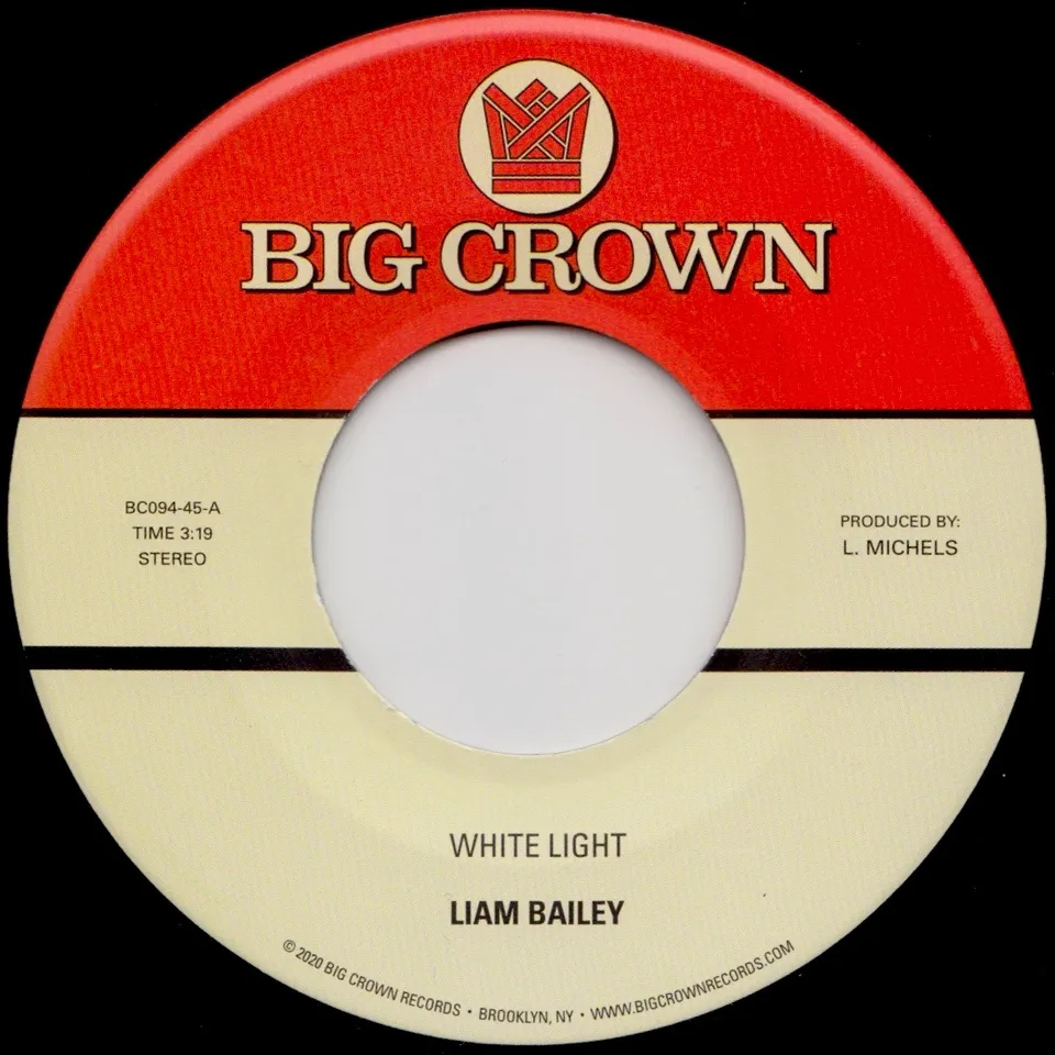 Liam Bailey White Light 45 tours 7" reggae