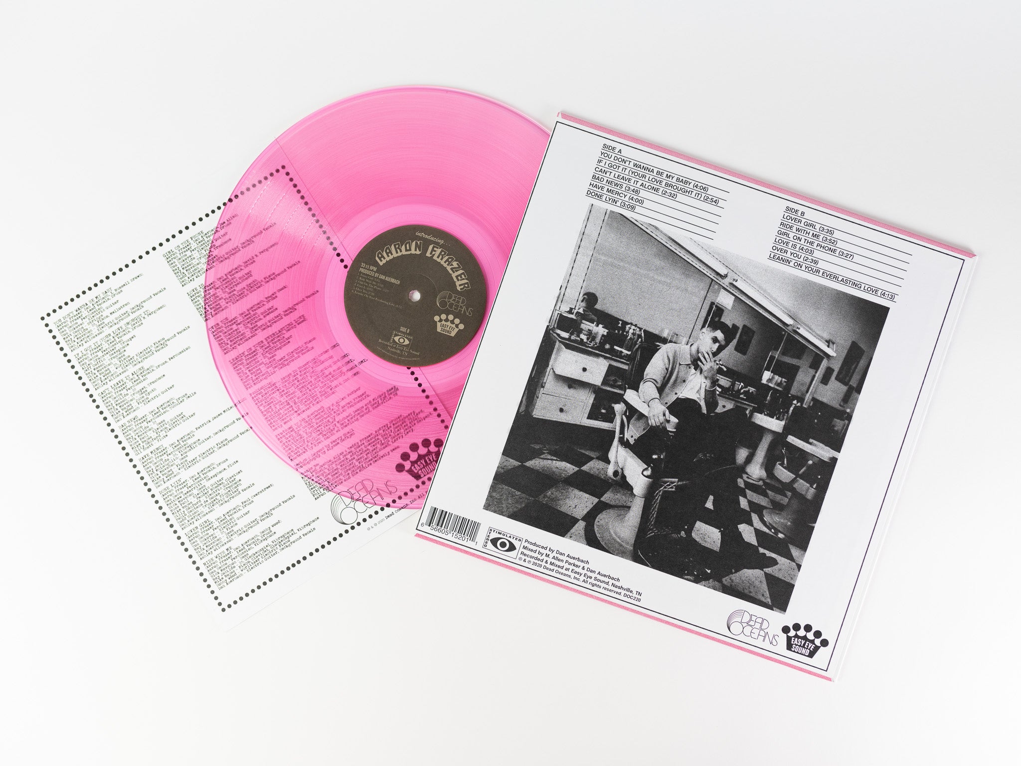 Aaron Frazer Introducing vinyle rose transparent LP