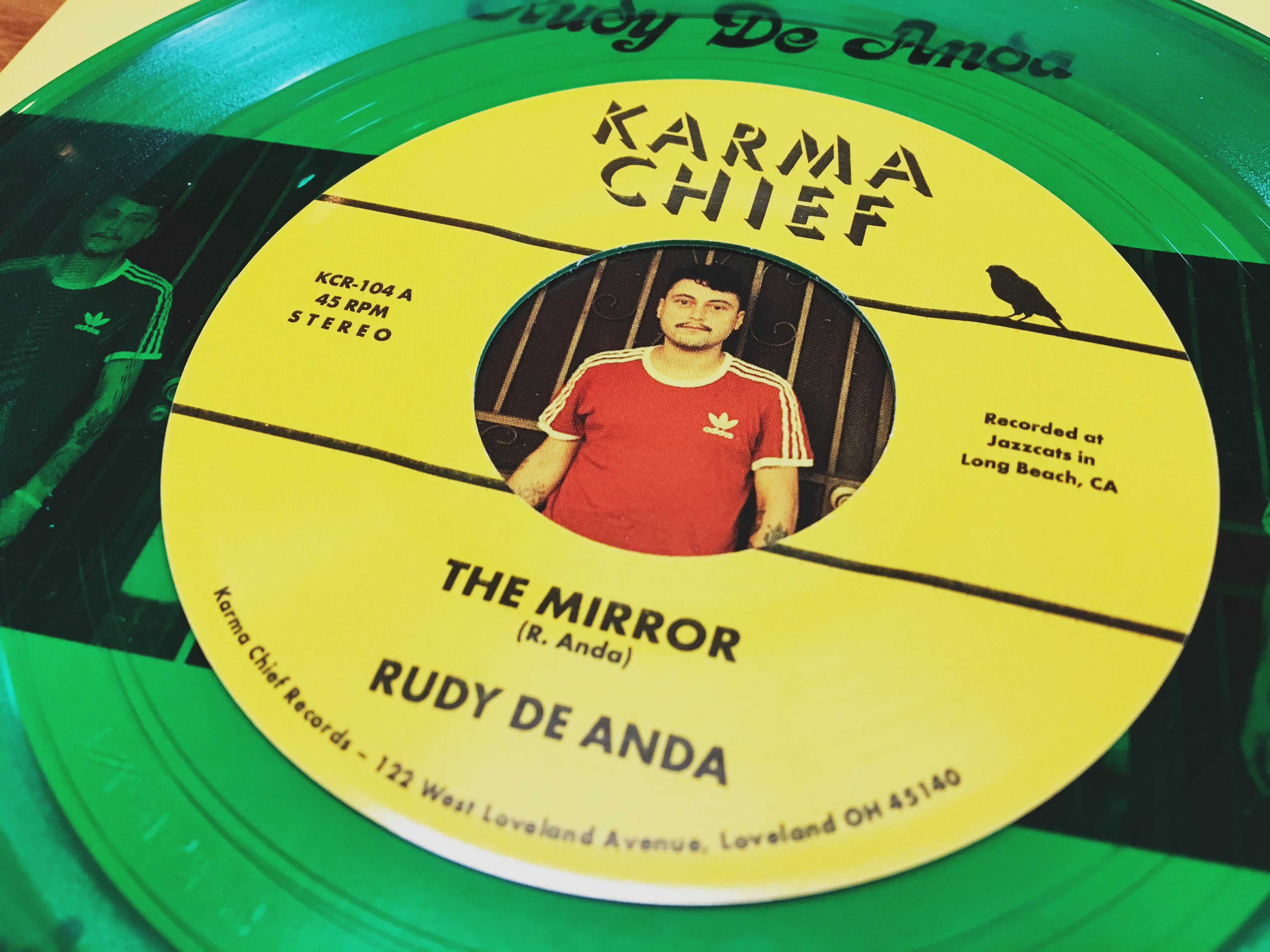 Rudy De Anda The Mirror 45 tours vinyle vert