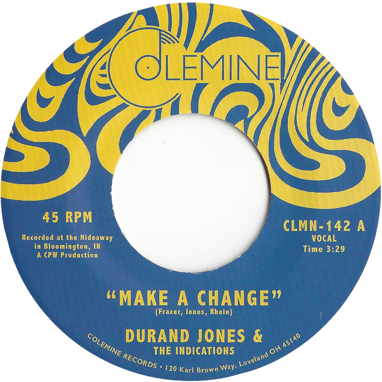 Durand Jones Make A Change vinyle 45 tours soul