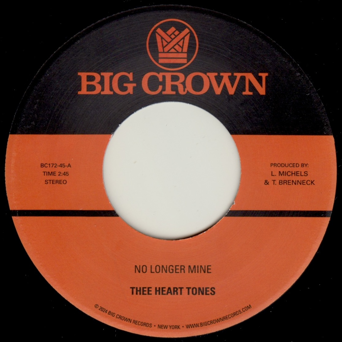 Thee Heart Tones No Longer Mine 45 tours 7 pouces