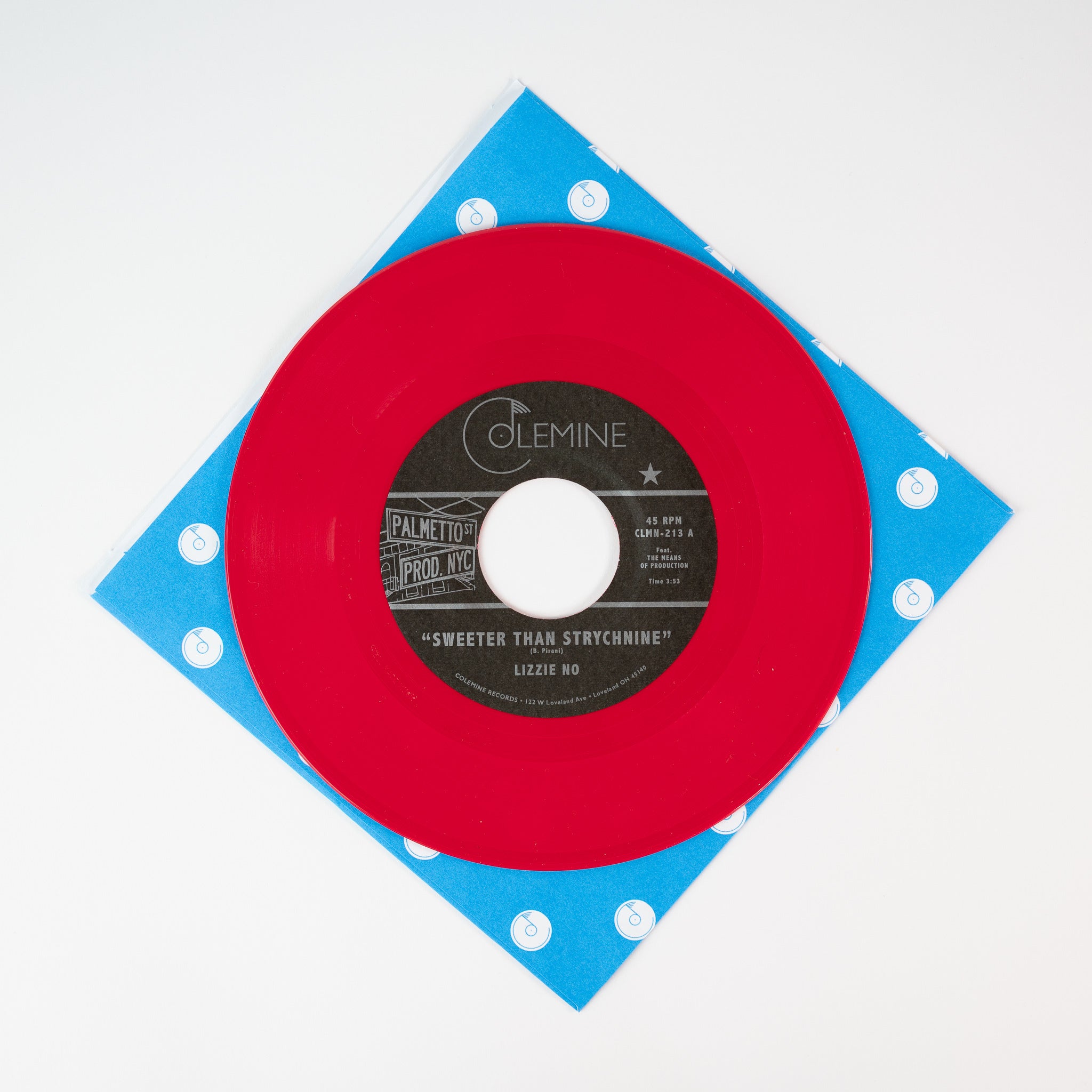 Colemine Lizzie No Sweeter Than Strychnine 45 tours vinyle rouge