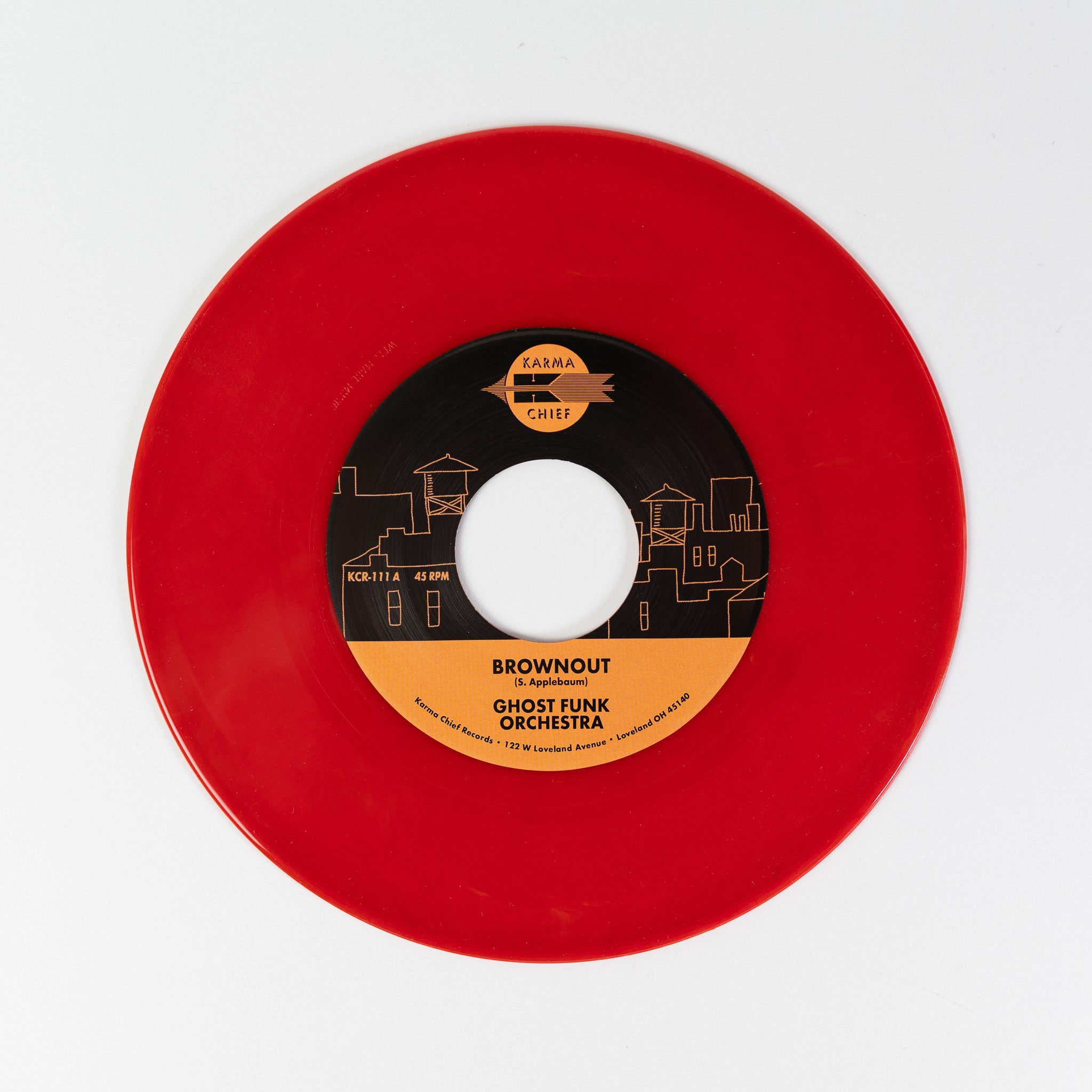Ghost Funk Orchestra Brownout 45 tours vinyle rouge 7"