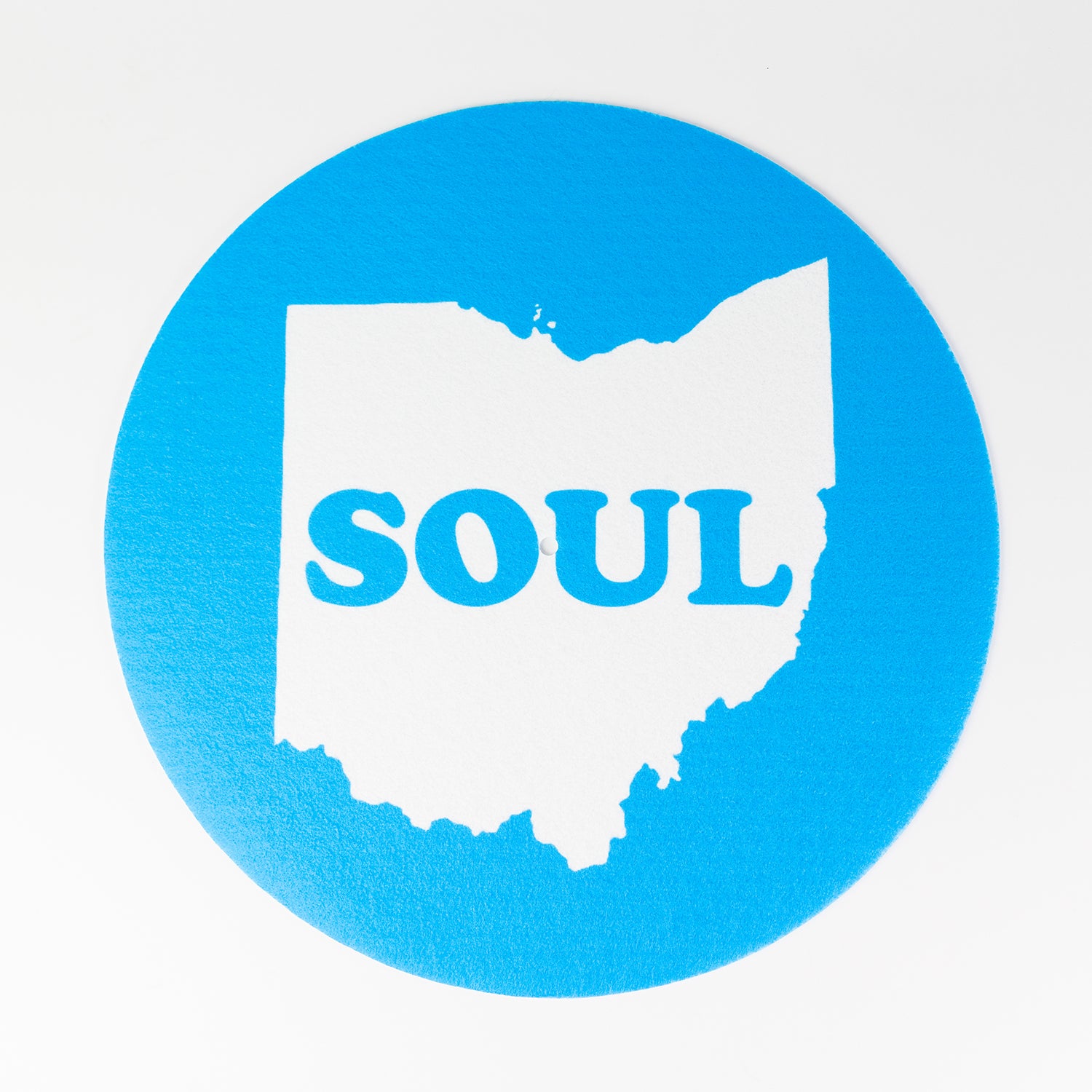 Ohio Soul Slipmat bleu feutrine platine vinyle