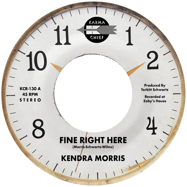 Kendra Morris Fine Right Here 45T vinyle blue frosting soul