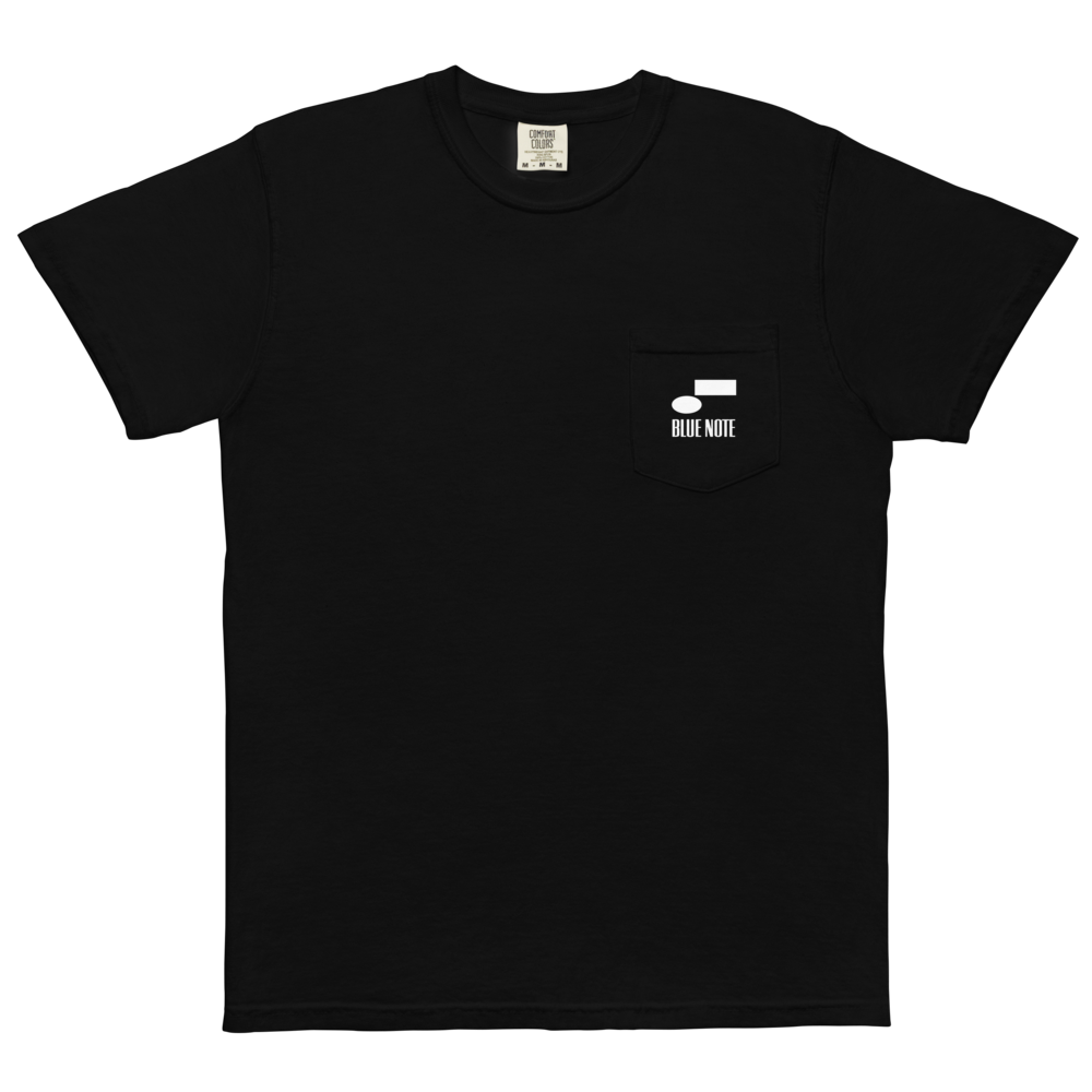 Blue Note Vintage Logo T-shirt à poche coton noir