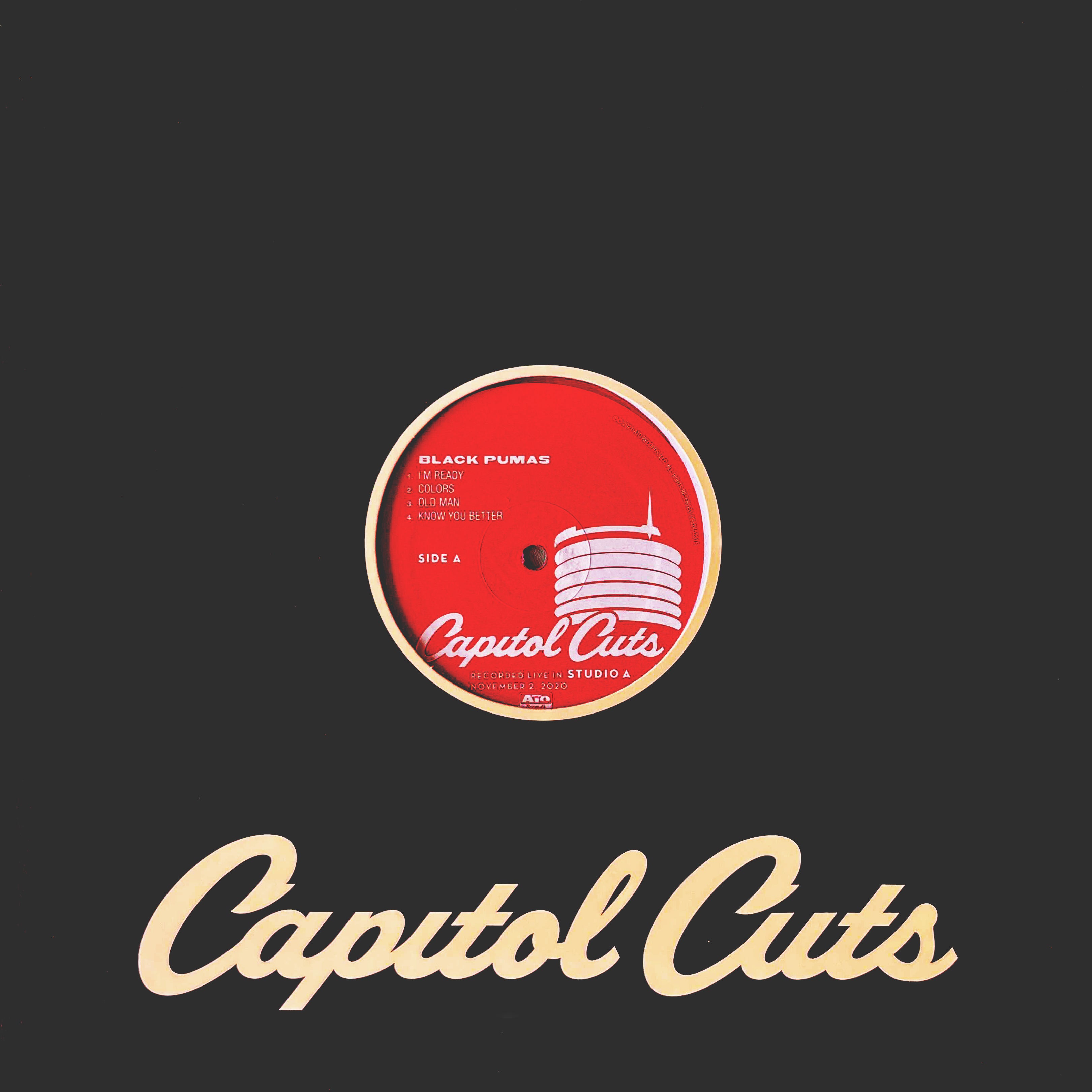 Black Pumas Capitol Cuts vinyle LP rouge live soul