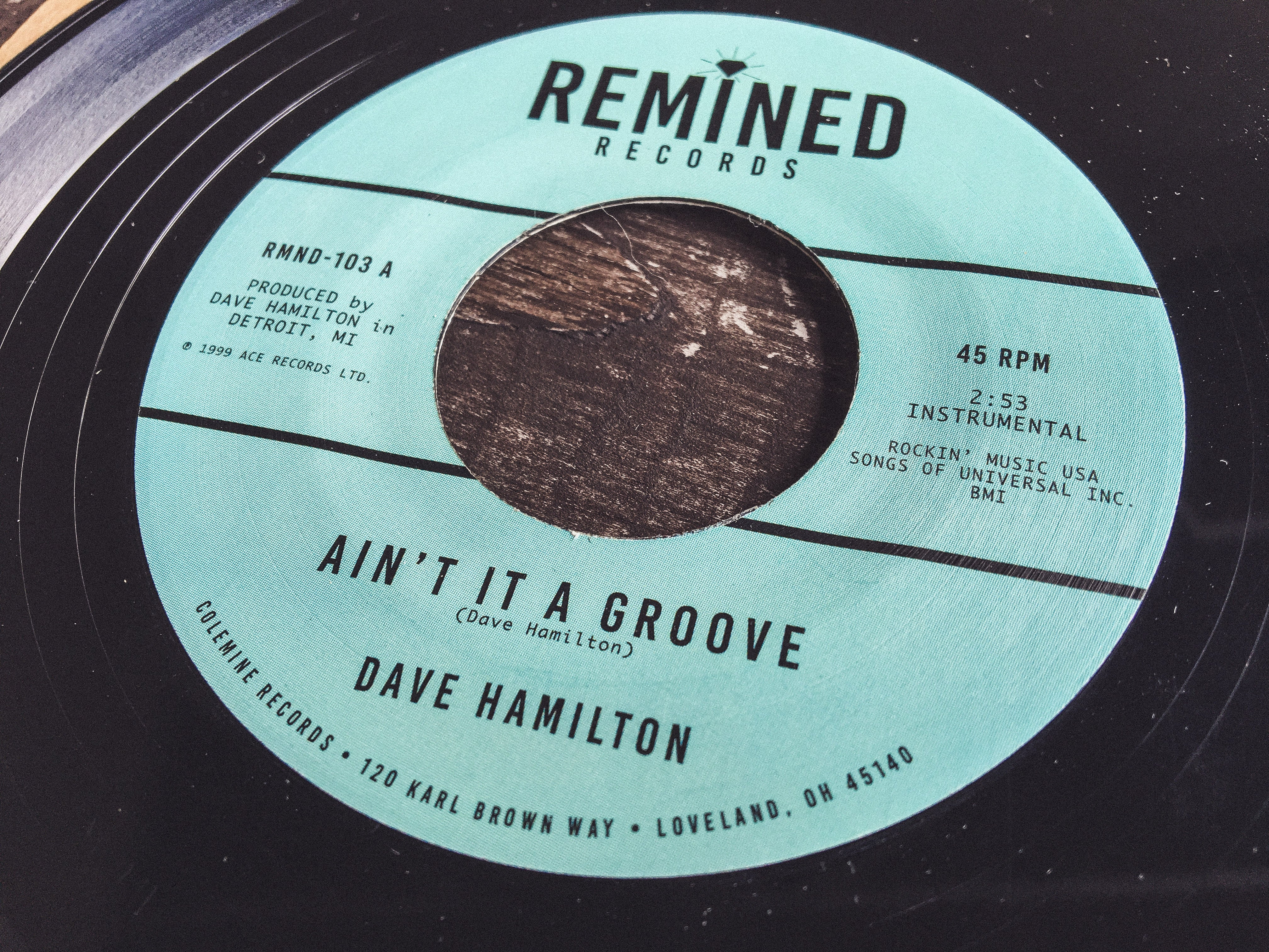 Dave Hamilton Ain't It A Groove 45 tours soul