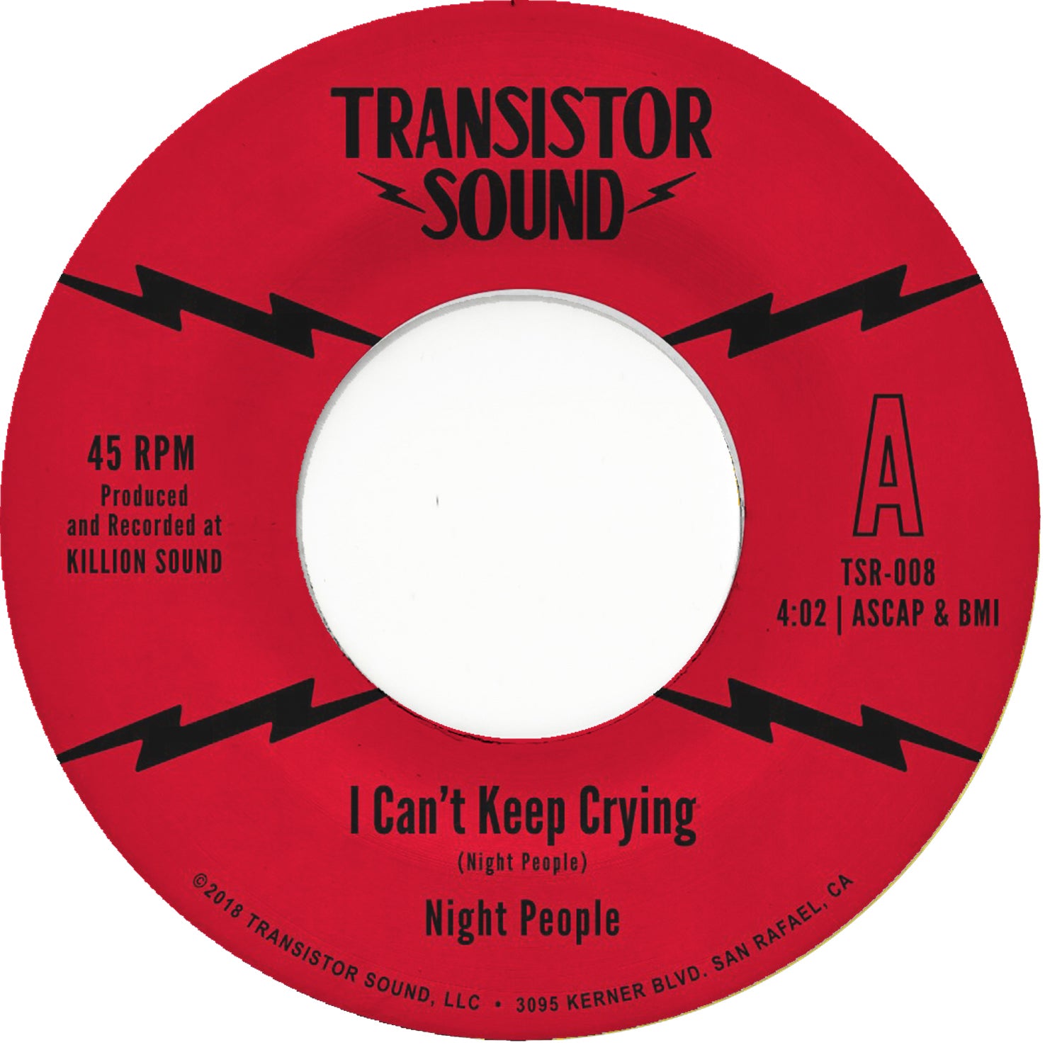 Night People I Can't Keep Crying vinyle 45 tours black