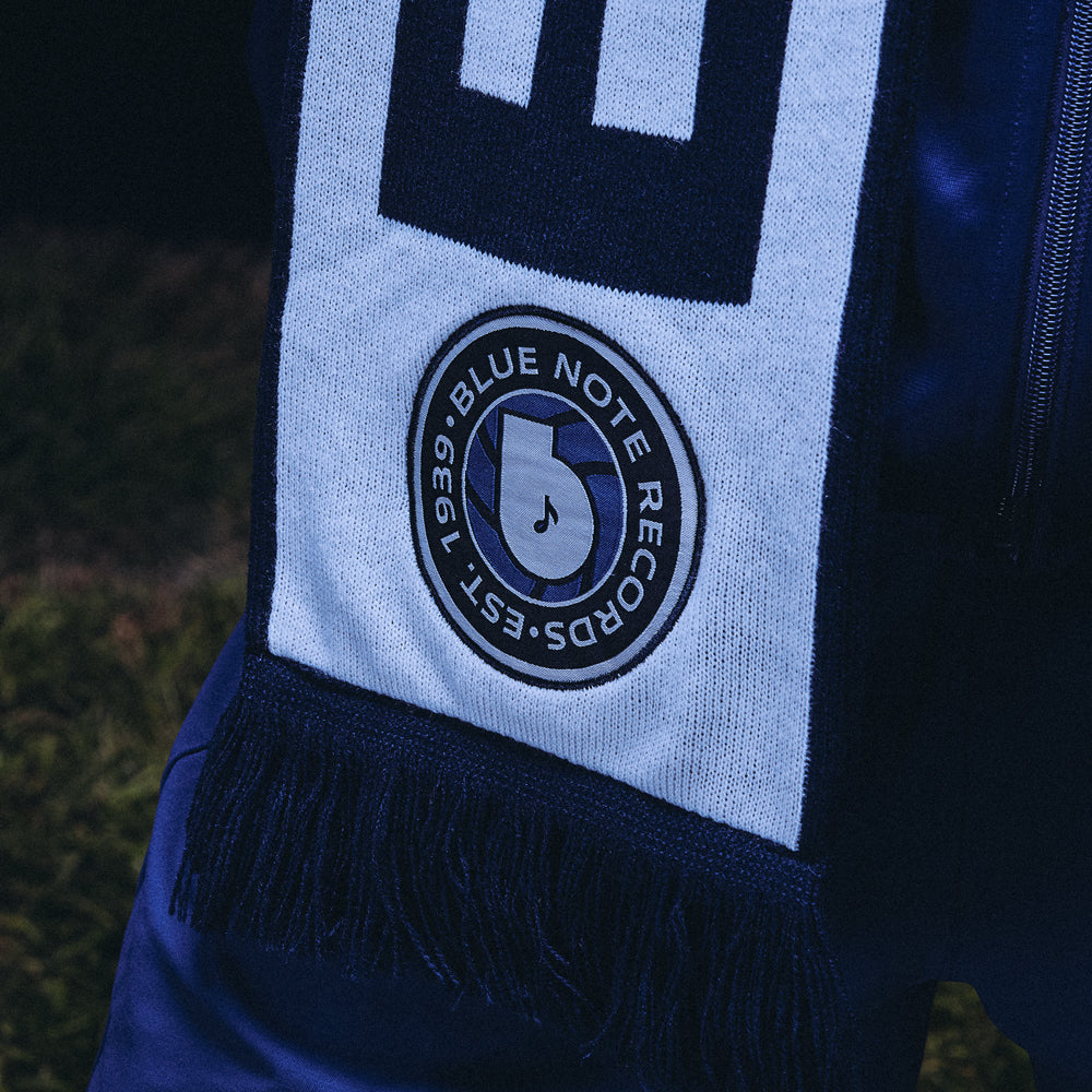 Blue Note Soccer Scarf écharpe supporter bleue acrylique
