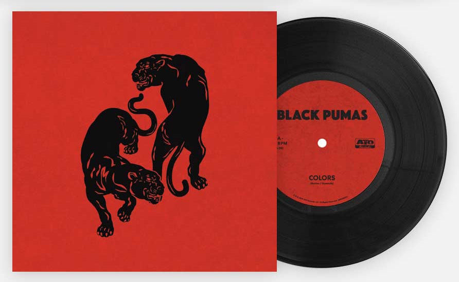 Black Pumas Colors 45 tours vinyle 7 pouces black soul live