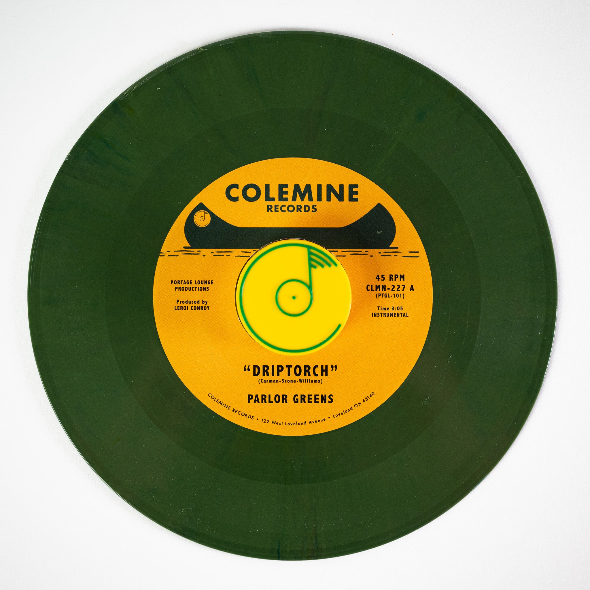 Parlor Greens Driptorch 45 tours vinyle noir Hammond soul