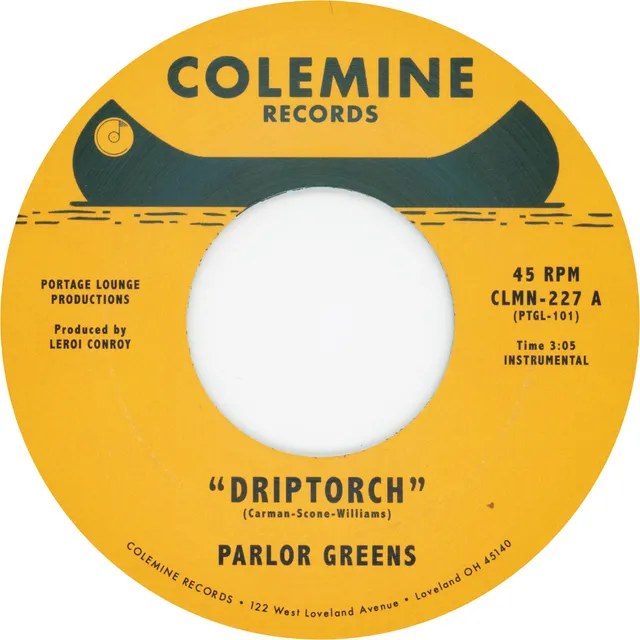Parlor Greens Driptorch 45 tours vinyle noir Hammond soul