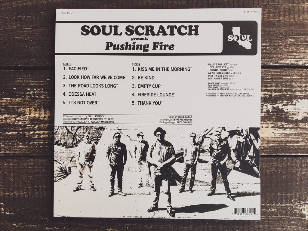 Colemine Soul Scratch Pushing Fire vinyle LP gatefold