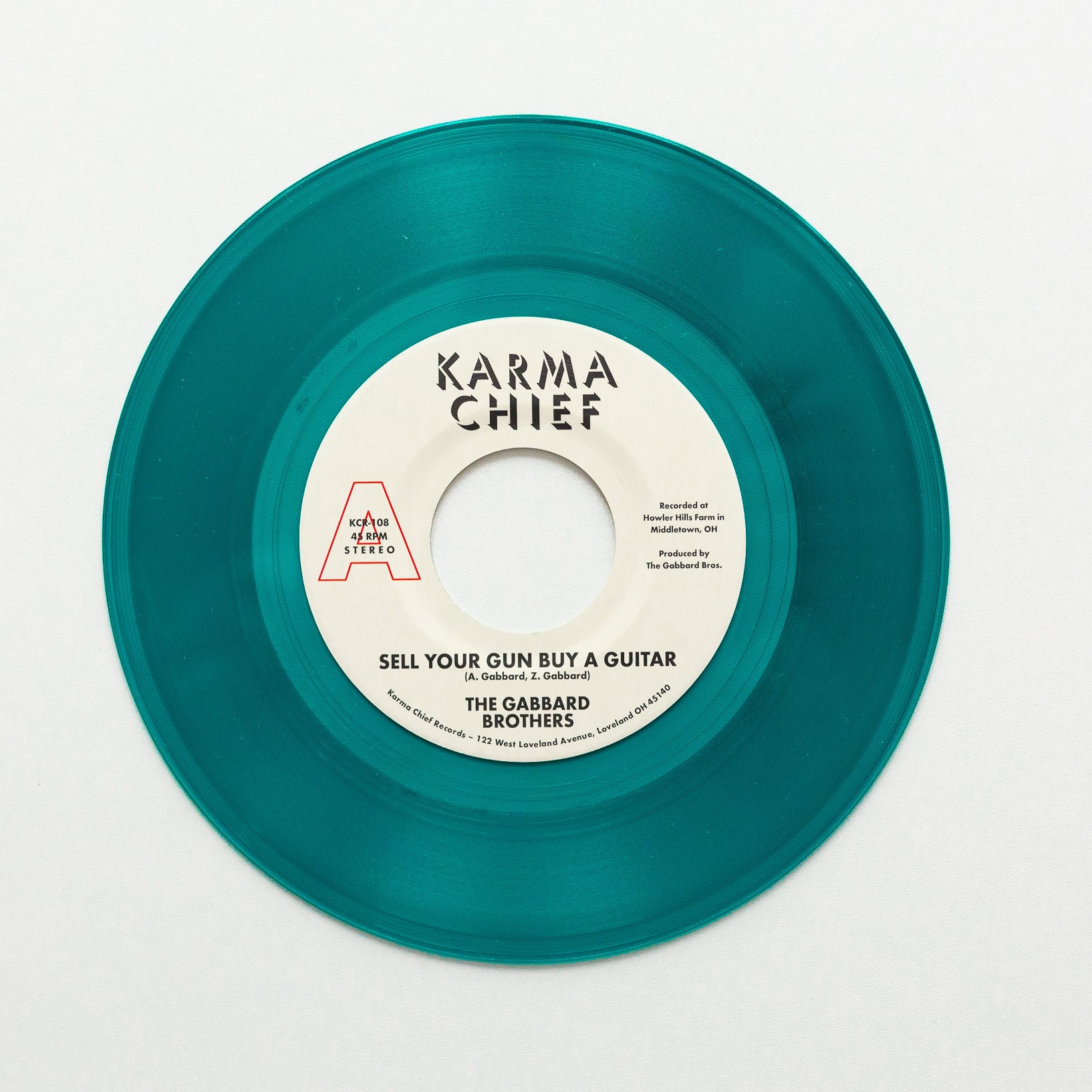 Gabbard Brothers Sell Your Gun 45 tours teal 7"