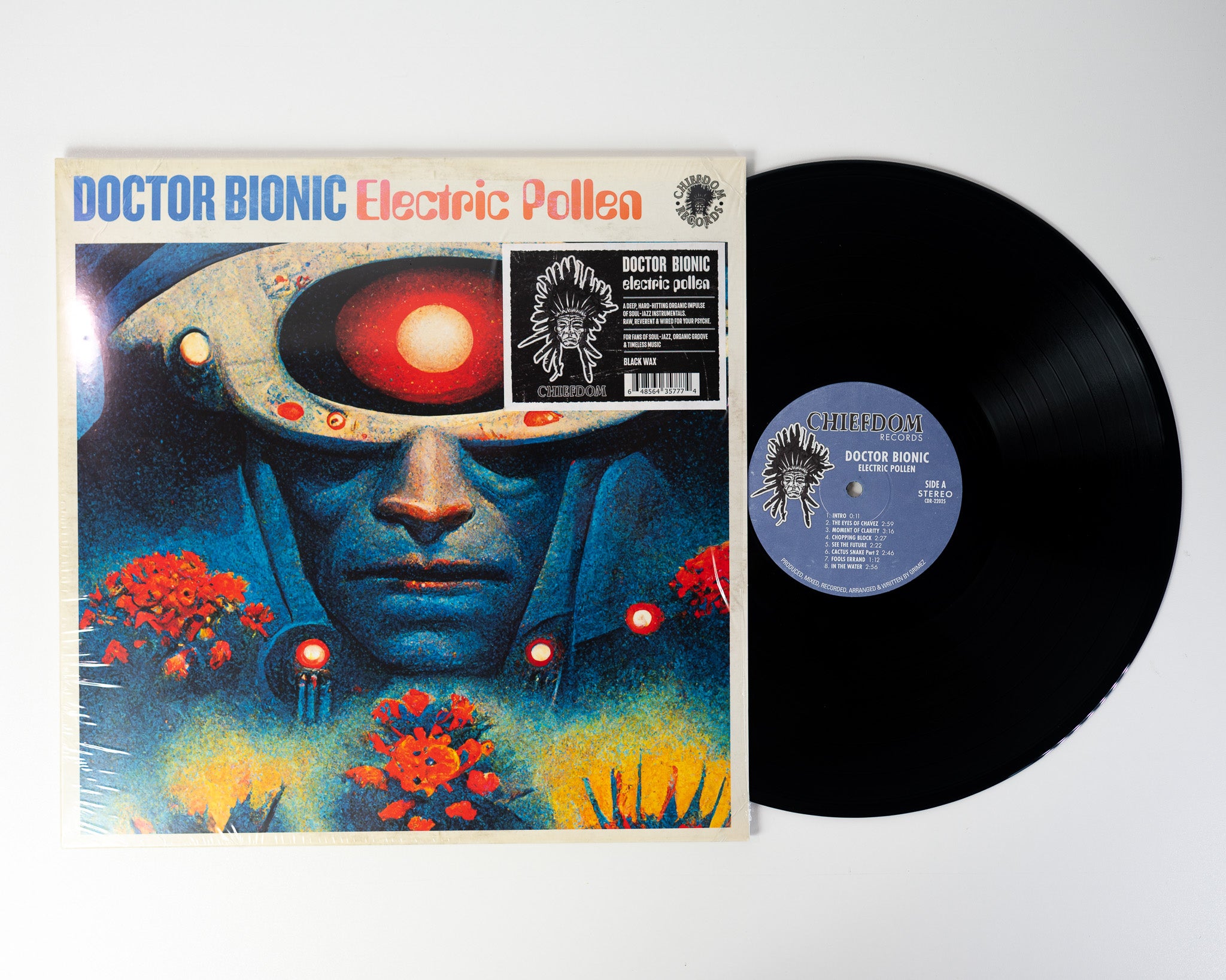 Doctor Bionic Electric Pollen LP vinyle bleu ciel groove