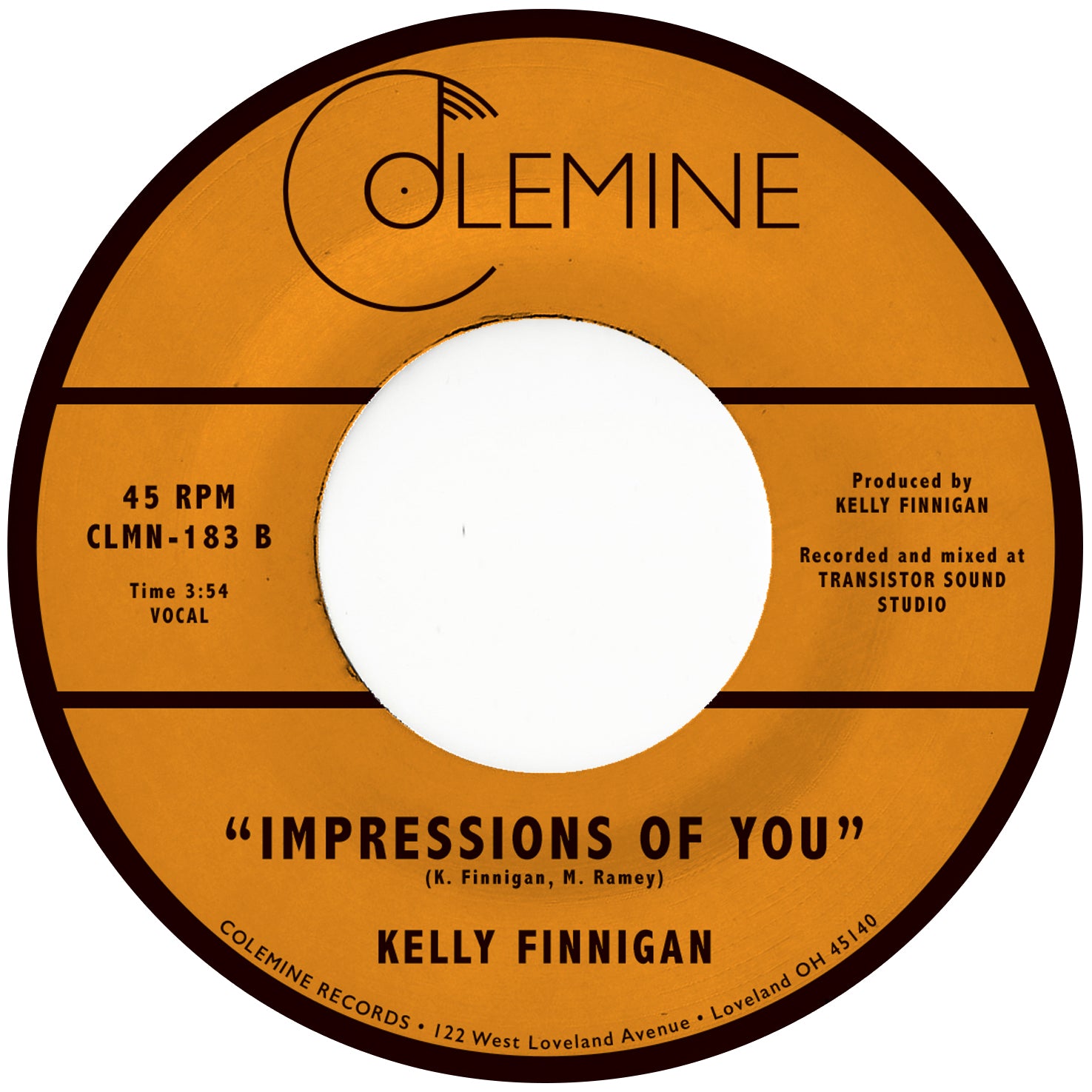 Kelly Finnigan I Called You Back 45 tours clear sweet soul