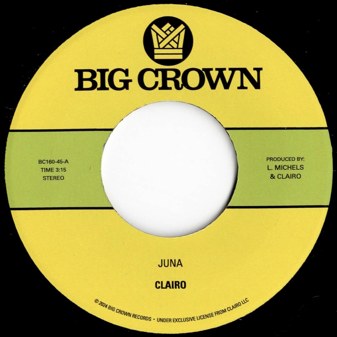 Big Crown Records Juna b/w Terrapin 7" Clairo limitée