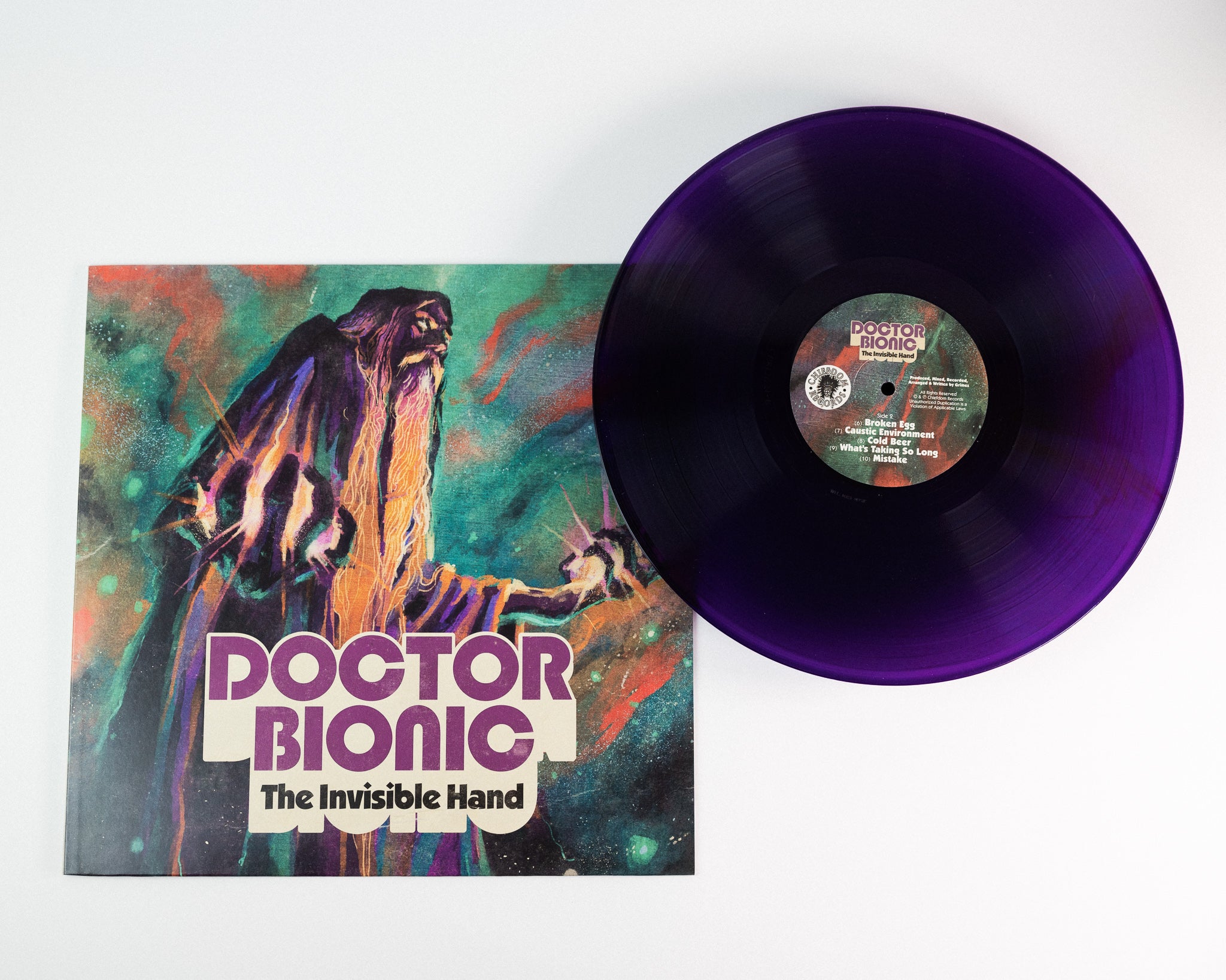 Doctor Bionic The Invisible Hand vinyle LP noir soul-jazz
