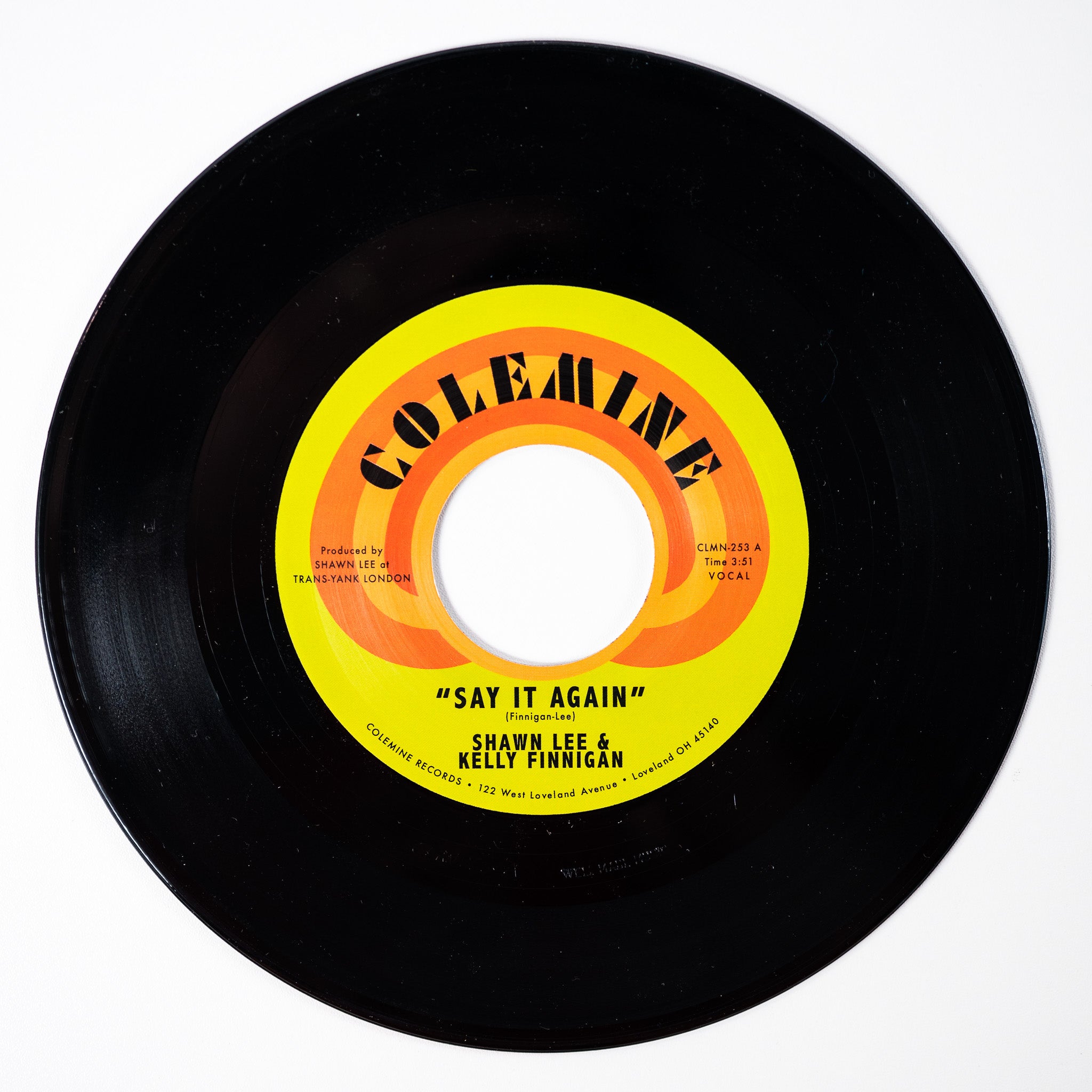 Shawn Lee & Kelly Finnigan Say It Again 45T Clear