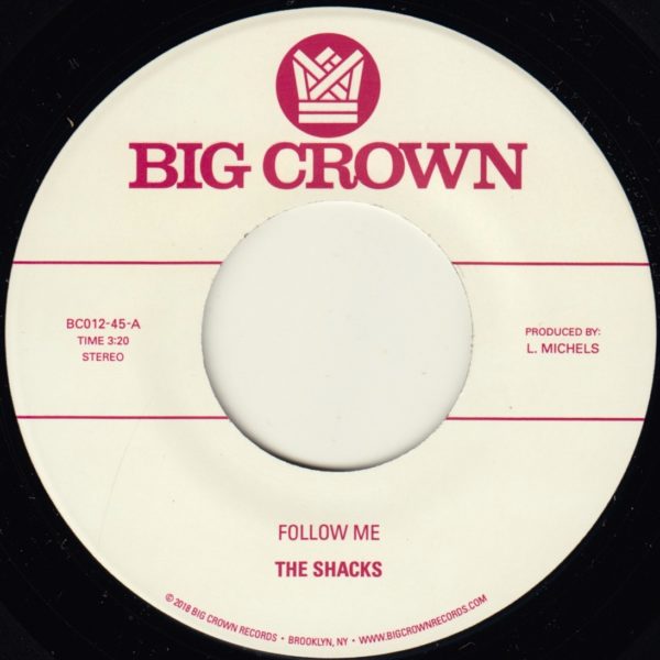 The Shacks Follow Me vinyle 7" 45 tours single pop