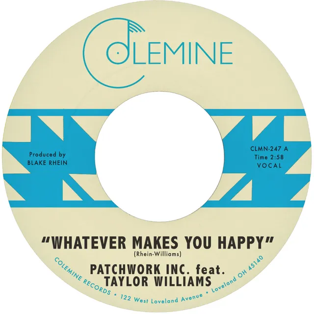 Patchwork Inc. Whatever Makes You Happy 45T Bleu