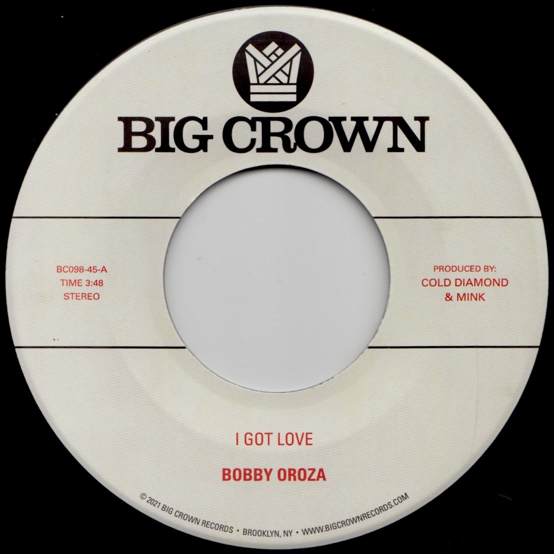 Bobby Oroza I Got Love b/w Loving Body vinyle 7" soul