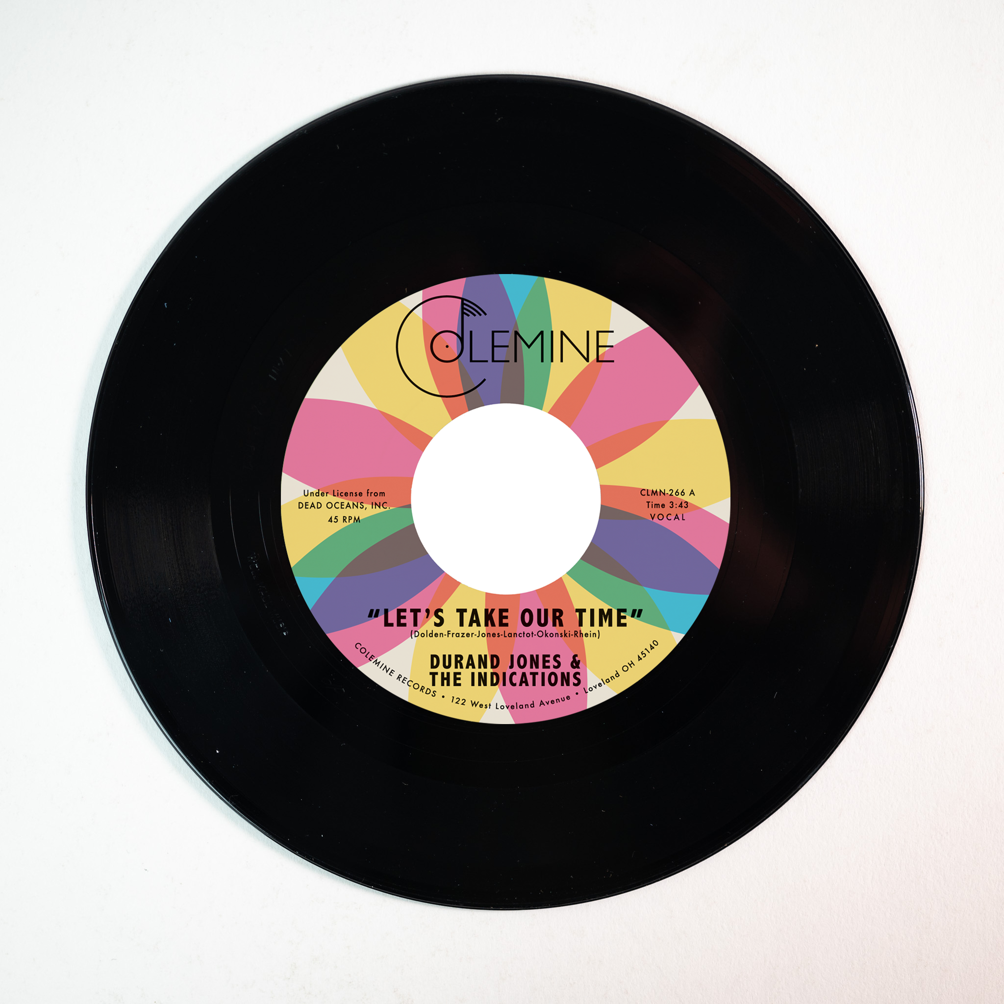 Colemine Durand Jones Let's Take Our Time 45 tours couleur