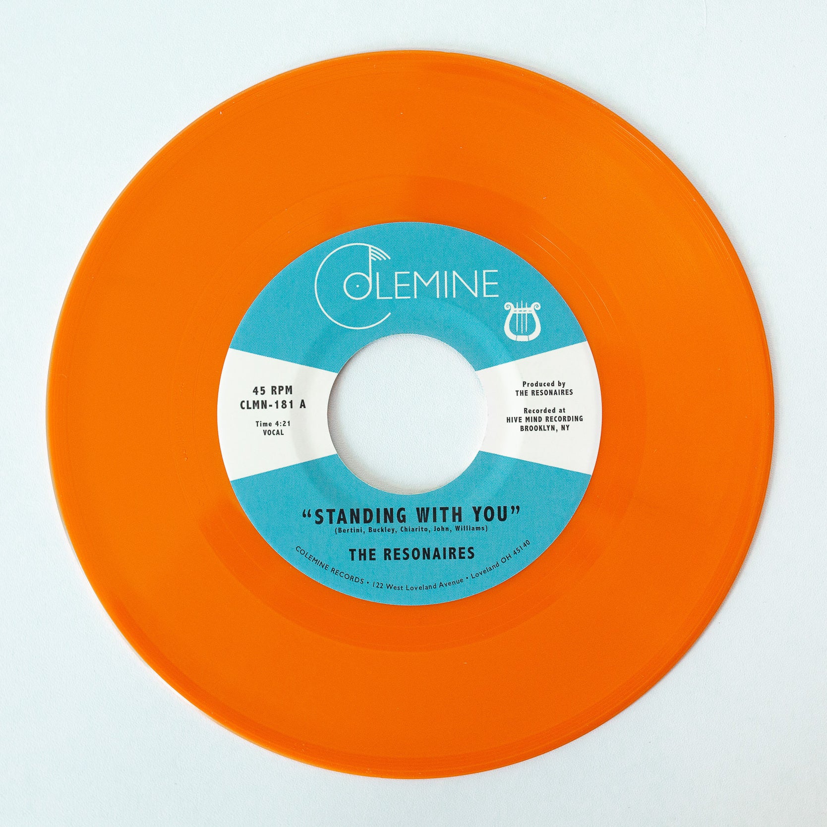 The Resonaires Standing With You 45 tours orange